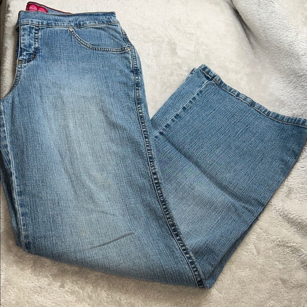 Y2K GLO Mid Rise Flare Bootcut Light Wash Vintage Western Trashy Grunge Jeans